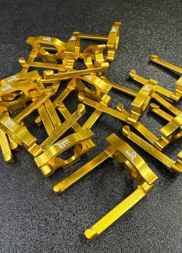 Gunetic Innovations V4 Slip Trip – Gold Anodized 7075-T6 Aluminum for MP5 Leber V2