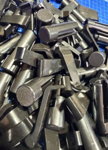 Knurled black super safety